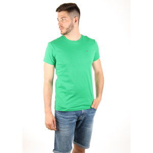 Tommy Hilfiger pánské zelené tričko Basic